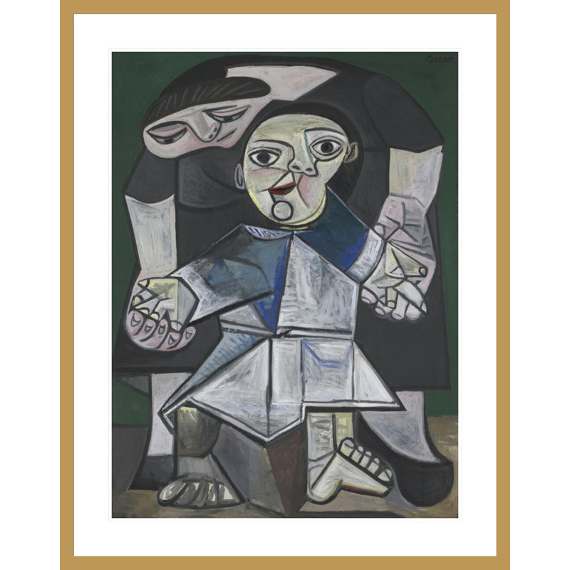 «First Steps» par Pablo Picasso, impression giclée sur cadre, H 41,5 po x l 32,75 po