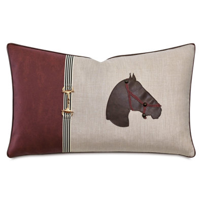Equestrian Lumbar Pillow Cover & Insert