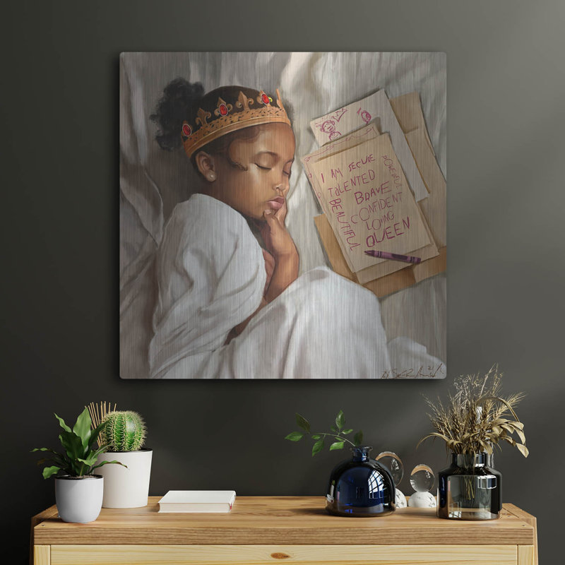 «Even When Im Sleeping Girl» par Salaam Muhammad, H 24 po x l 24 po