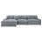Thiego Upholstered Reversible Chaise Sectional Sofa Fog-94619419