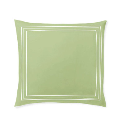 400TC Cotton Classic Luxurious Embroidery Sateen Solid Euro Sham