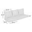 Coussin de canapé d'extérieur 3 pièces Agawam avec tissu Boucle Performance-1348967268