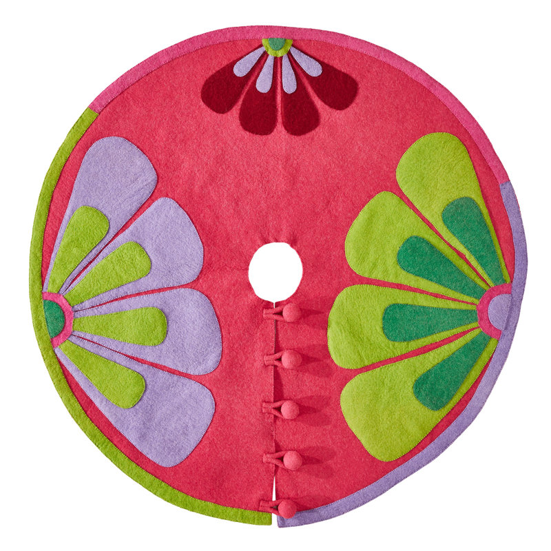Flowers Christmas Tree Skirts