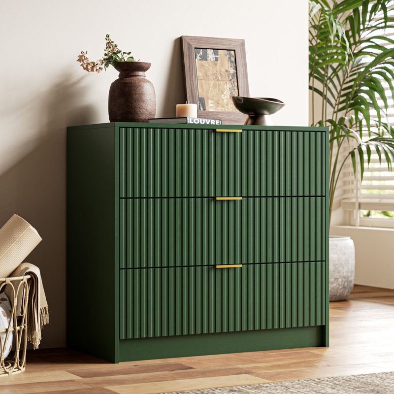 3-Drawer Dresser 31.5" W - Stylish Bedroom Storage