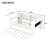 Twin Platform Bed with Storage Shelves, Trundle, Charging Station, LED Lights, Desk and Upholstered Headboard-1746818509