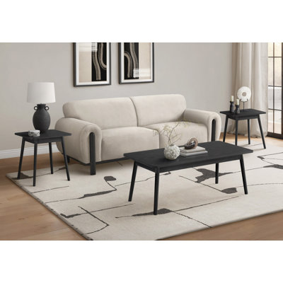 Ensemble de table, ensemble de 3 pièces, café, bout, côté, décor, salon