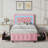 Alber Upholstered Platform Bed Frame with LED Lights & Storage Drawers - Diamond Tufted Headboard & Footboard, Modern Bedroom Furniture-1789157108-1789157114