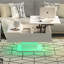 78x78x40 cm Square Lift Top Coffee Table with LED Lights, Hidden Storage-2066691774