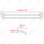 Porte-serviettes mural 29 po-86200040