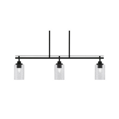 Odyssey 3 Light Island Light Shown With 4" Glass