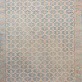 Blue Flatweave Cotton Rug - 9'3" x 17'3"