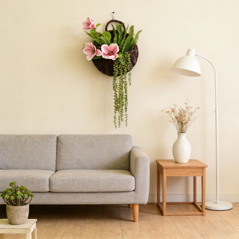 Wall-Mounted Artificial Flower