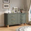 Commode double 6 tiroirs olive