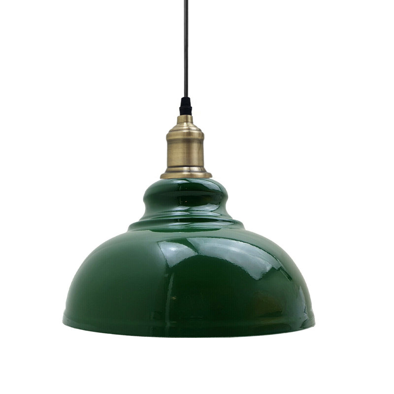 1 - Light Dome Pendant, Green