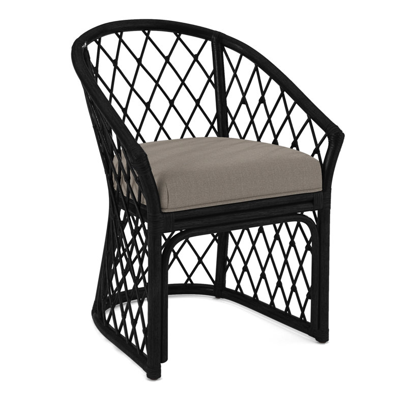 Raleigh Dining Armchair, Black, Green and Blue Stripe; 0252-54