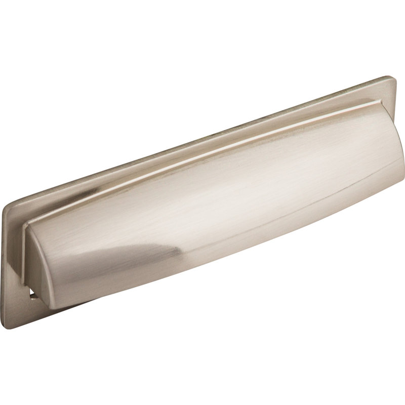 Hollin Cup/Bin pull, Brushed Satin Nickel, 5 1/16" Center to Center