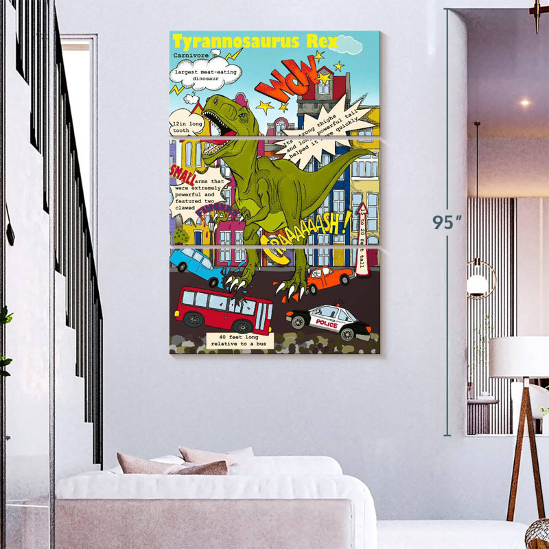 Brampt T-Rex, 74" H x 48" W