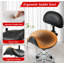 Tabouret de selle avec support pour le dos, tabourets roulants avec repose-pieds, tabouret ergonomique réglable avec roues, dossier réglable en hauteur et en angle pour le salon Spa Spa