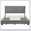 Lit plateforme tapissier avec rangement et 3 tiroirs-619388692