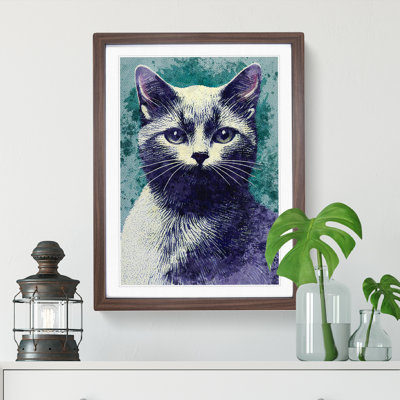 Pretty Cat - Single Picture Frame Painting