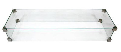 Glass Glass Border For Gas Fireplaces