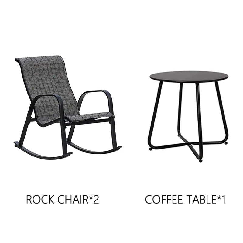 Moxon 2 - Person Patio Conversation Set, Black/Gray 