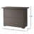  Outdoor Wicker Bar Table, Patio Rattan Bar Counter for Backyard, Garden, and Poolside, Dark Brown