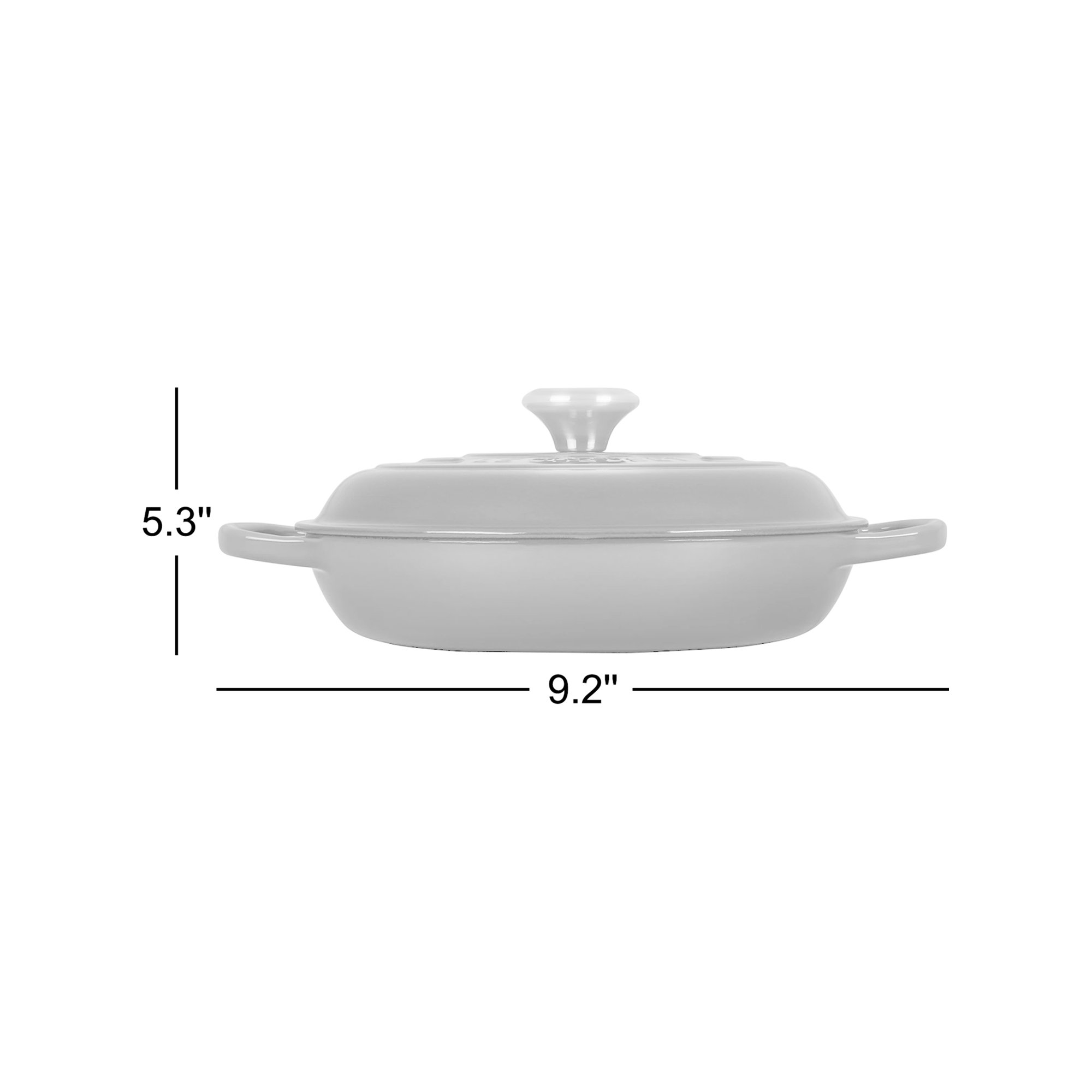 Le Creuset Signature Enameled Cast Iron Braiser with Lid, Artichaut, 3.5 quarts