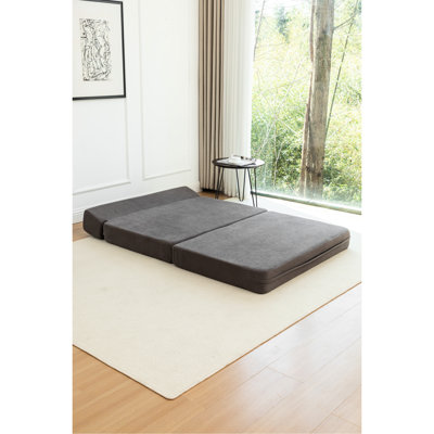 Foldable Bed With Removable Cover, Corduroy Material For Long - Run Pre Assembled Side Pockets, Expand In 72 Hours Living Quarters