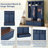 4-in-1 Hall Tree with Wood Grain Bench,2 Drawers,Versatile Coat Rack for Entryways,Living Rooms,and Hallways-1303386517