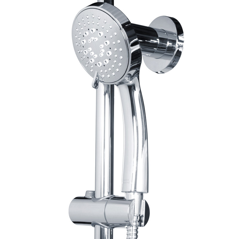 Chrome Multi-Function Rain Shower System with Handheld