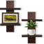 Étagères flottantes verticales à 2 niveaux pour le mur, étagère décorative moderne empilable, rangement robuste pour le salon, la chambre à coucher, le bureau, paquet de 2-950288719
