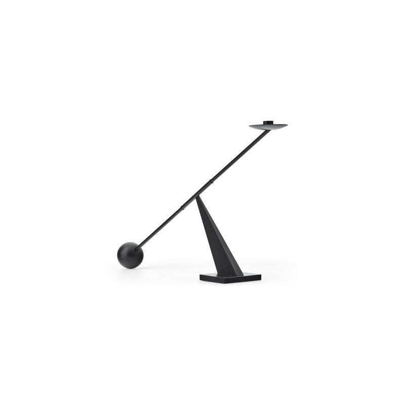 Interconnect Candlestick, Black, 10.04" H x 16.73" W x 3.54" D