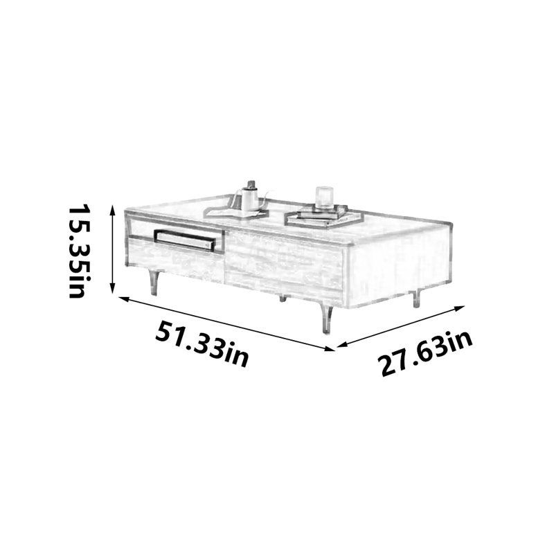 Large storage of coffee table