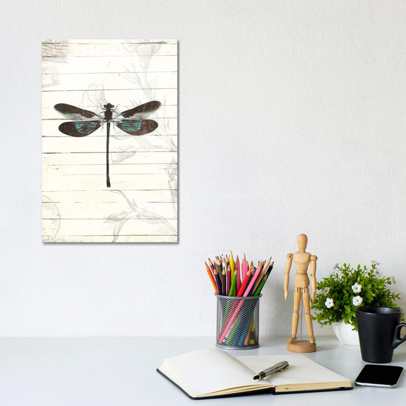 Dragonfly Look II by Milli Villa - Wrapped Canvas Print, 20.32 cm H x 30.48 cm W