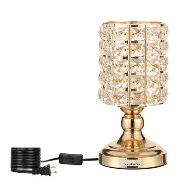Lampe de table dorée 5 po