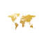 Gold Foil On White by Michael Tompsett - Print on Canvas-42152804-101409866