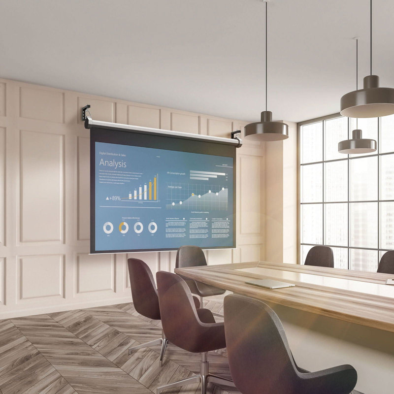6" Universal Projector Screen Mount - Wall Or Ceiling Installation, Black