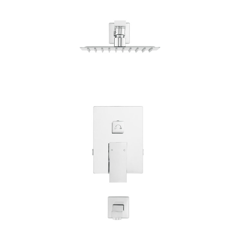 Concorde Single-Handle 1-Spray Tub And Shower Faucet In Chrome (Valve Included), Chrome 