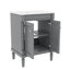 Meuble-lavabo de salle de bain chic 24 po avec évier sur-comptoir et armoire de rangement à deux niveaux de style contemporain-1556878789-1556878809