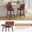 Costway 27 Inch Swivel Bar Stool With Padded Seat Metal Legs & Footrest-1788249219