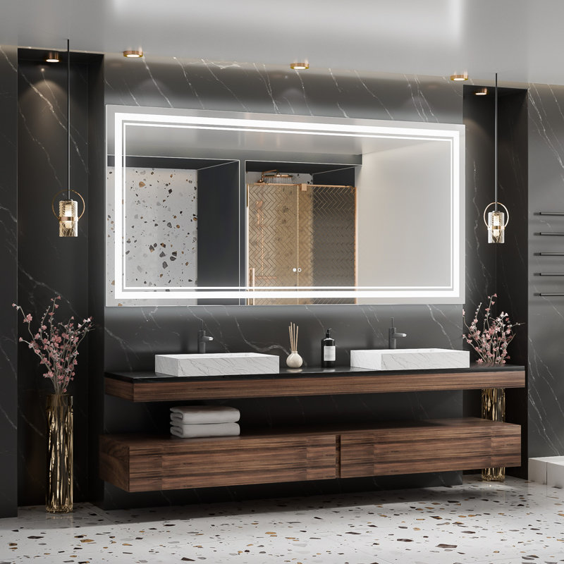 Miroir de salle de bain Kaelia, 32 po x 72 po