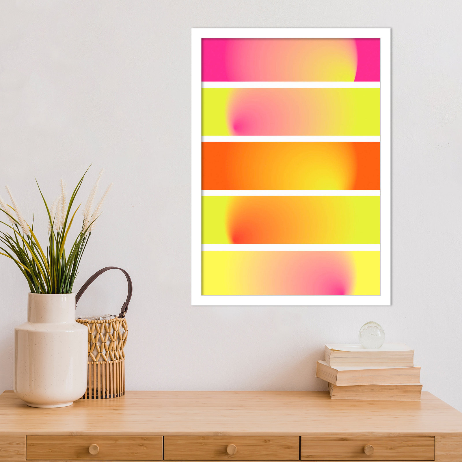 One Way by Valeria Castillo, White, 21" H x 15" W x 1" D