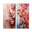 «Summer Pink Cherry Tree Blossums II», ensemble de 2 reproductions d'art sur toile-1119682538-1119682540