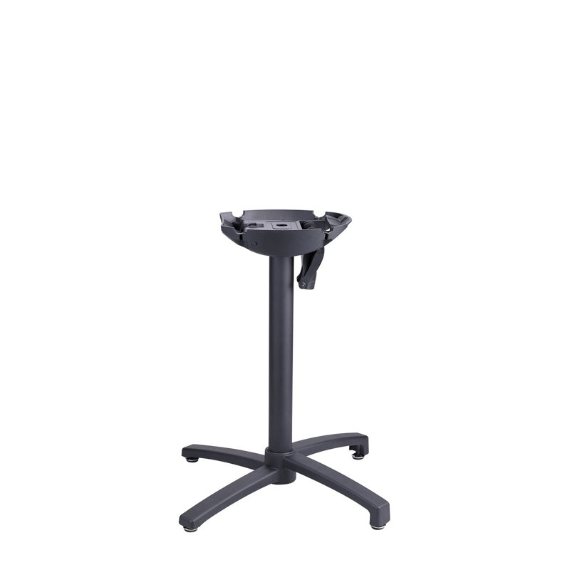 Grosfillex X-One Black Small Folding Table Base