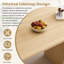 Ensemble de table de salle à manger avec 6 chaises cylindriques en peluche, ferme moderne pour la cuisine et le salon-2052279361-2052279367
