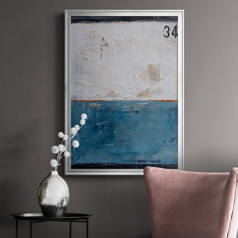 Take 34 - Impression de cadre photo, H 42,5 po x l 30,5 po x P 1 po, Argent