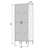 Aria 31" Wide Armoire with Mirrored Doors