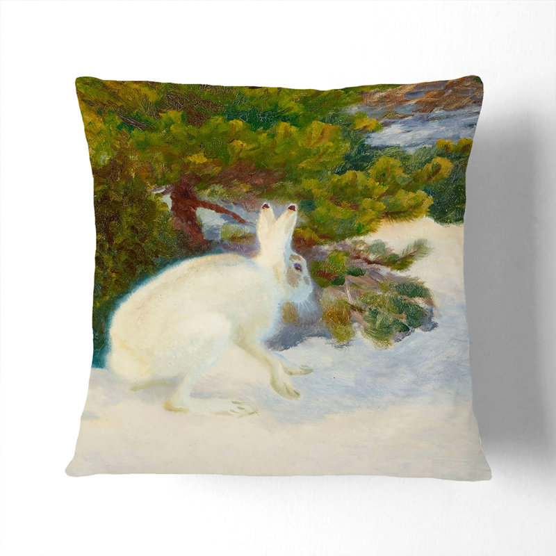 White Hare Vol.8 Scatter Cushion, 55cm H x 55cm W x 20cm D