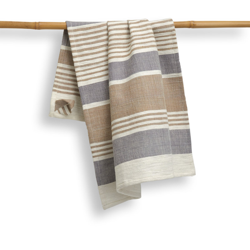 Pebble Stripe Waffle Kitchen Towel
